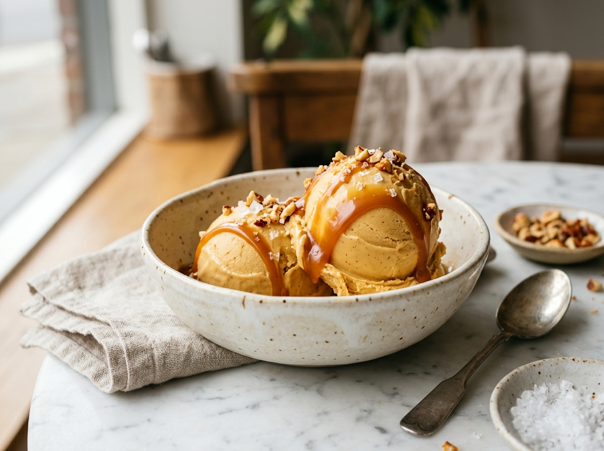 Gelato Doce de Leite e Caramelo Flor de Sal Borelli